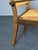 1950s Brutalist Turned Oak and Rush Armchair in the style of Charles Dudouyt, France, 1950s For Sale - Image 5 of 18