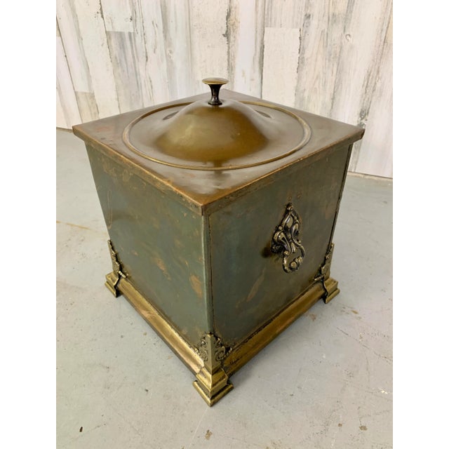 Brass Antique Brass Coal Bucket For Sale - Image 8 of 13