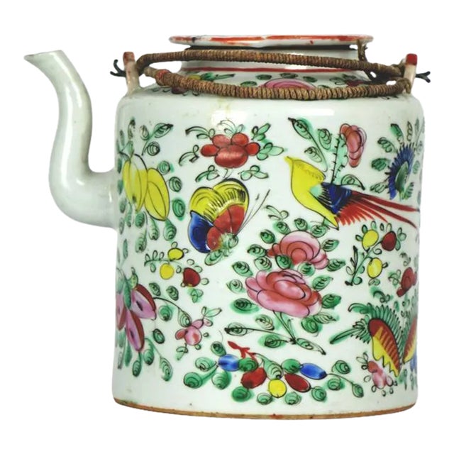 Antique Chinese Porcelain Teapot For Sale