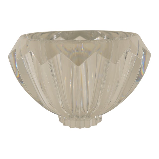 Vintage Orrefors Crystal "Zodiac" Bowl For Sale