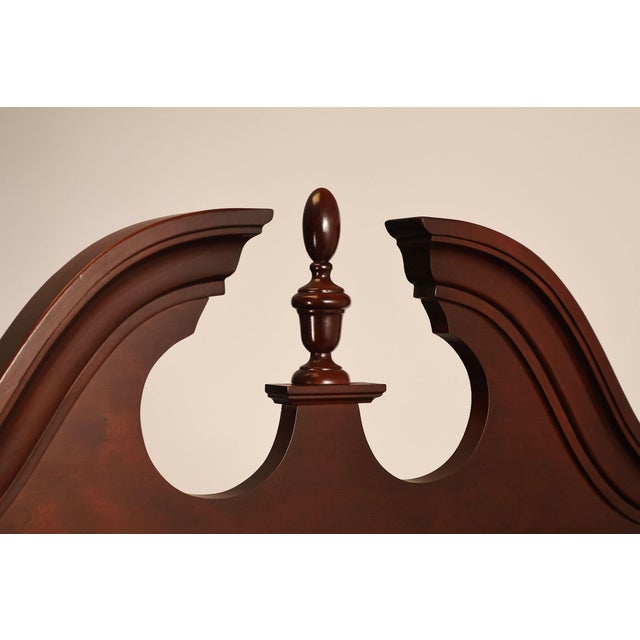 Thomasville 'Collectors Cherry' Triple Dresser with Tri-Fold Mirror For Sale - Image 14 of 18