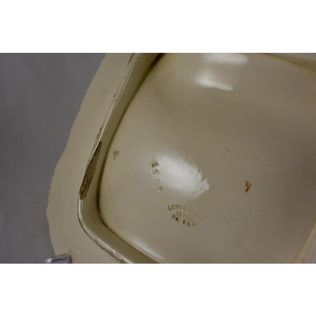 Longchamp Terre De Fer Hand-Painted Asparagus Plate For Sale - Image 10 of 12