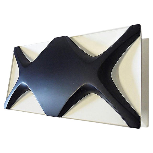 Large Oyster Light Panel by Dieter Witte & Rolf Krüger for Staff, 1968 For Sale
