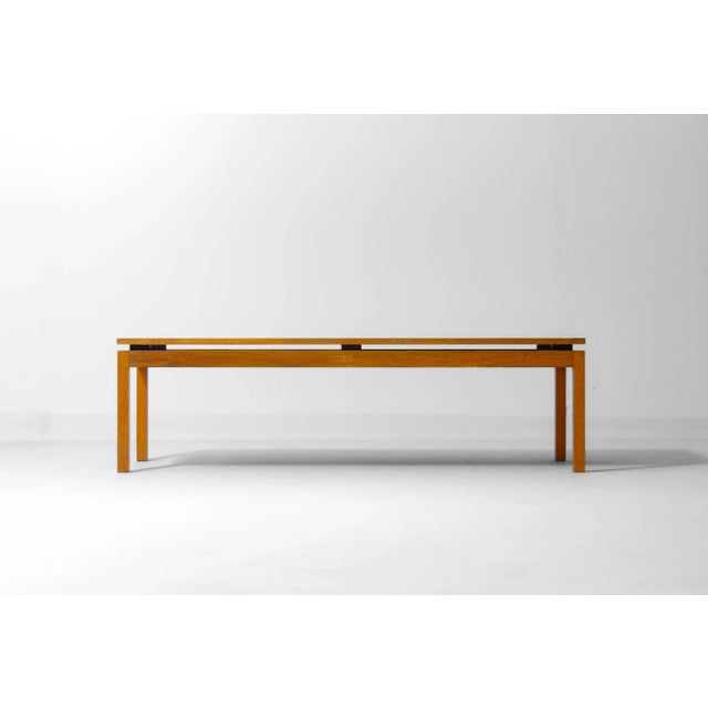 Rectangular coffee table from the Abstracta series, designed by Jos De Mey for Van den Berghe-Pauvers in Belgium during...