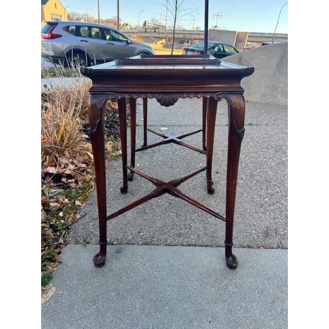 Pair of Vintage Weidman Furniture Hardwood End Tables For Sale In Minneapolis - Image 6 of 12