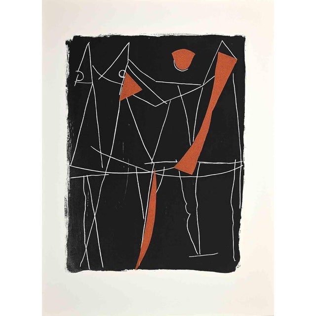 Round Dance is an original etching contemporary artwork realized by Marino Marini in 1963. Good conditions. Edition of 100...