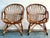 Vintage Boho Bent Rattan Lounge Chairs - A Pair For Sale - Image 11 of 12