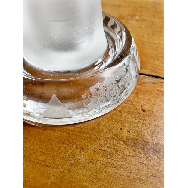 Antique English Glass Bass Beer Advertising Match Striker For Sale - Image 4 of 7