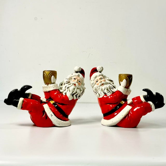 These are delightfully whimsical and will bring cheer to your Christmas holiday season. From the 1950s, this pair of...