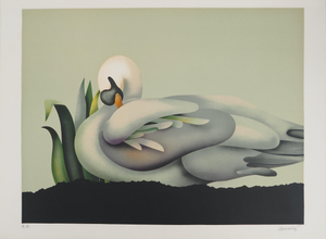 Jean-Paul Donadini, Le cygne assoupi, Lithograph