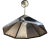 1960s Modernist Chrome Pendant Dome Ceiling Lamp For Sale