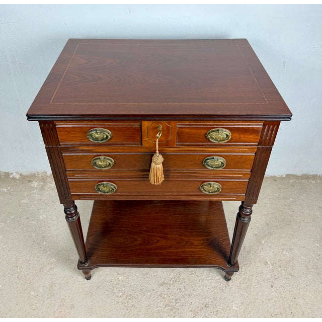 Wood Storage Tables with Lift-Top Compartments, 1970, Set of 2 For Sale - Image 15 of 18