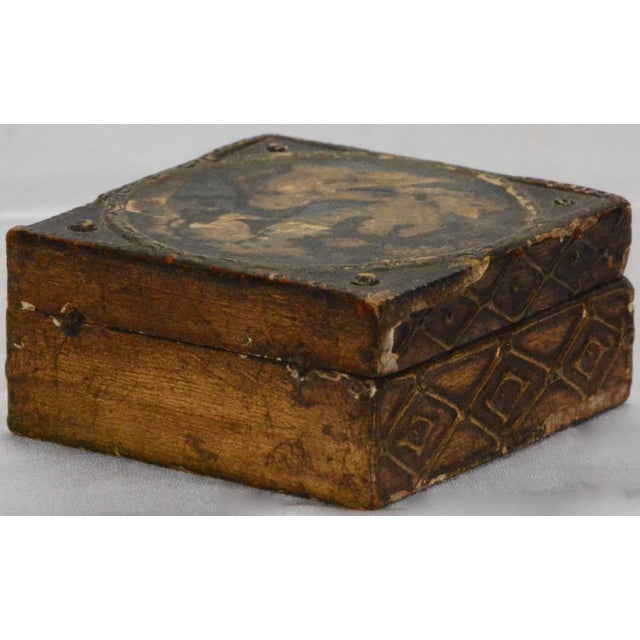 Neoclassical Florentine Box With Madonna and Child For Sale - Image 3 of 9