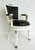 French 1850s French Empire Armchairs, Fine Gilt Bronze Mounts, Painted and Upholstered For Sale - Image 3 of 18