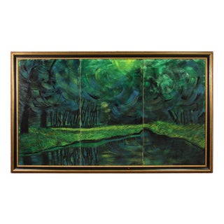 Italian Artist, Landscape, 1993, Oil on Canvas, Framed For Sale