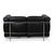 LC 2 Two-Seater Sofa in Black Leather by Le Corbusier for Cassina For Sale - Image 10 of 12
