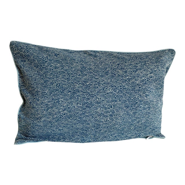 Mid Century Modern Blue Corduroy Pillow Covers A Pair Chairish