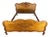 Vintage French Bed Frame in Oak For Sale