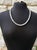 A very gentle and elegant pale celadon jade necklace from the Art Deco period, circa 1920. The necklace measures 24.5...