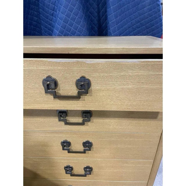 1950s 1950s Chinoiserie Highboy Dresser by Landstrom Furniture For Sale - Image 5 of 9