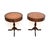 Regency Leather Top Drum Tables, 1950s, Set of 2 For Sale - Image 11 of 11