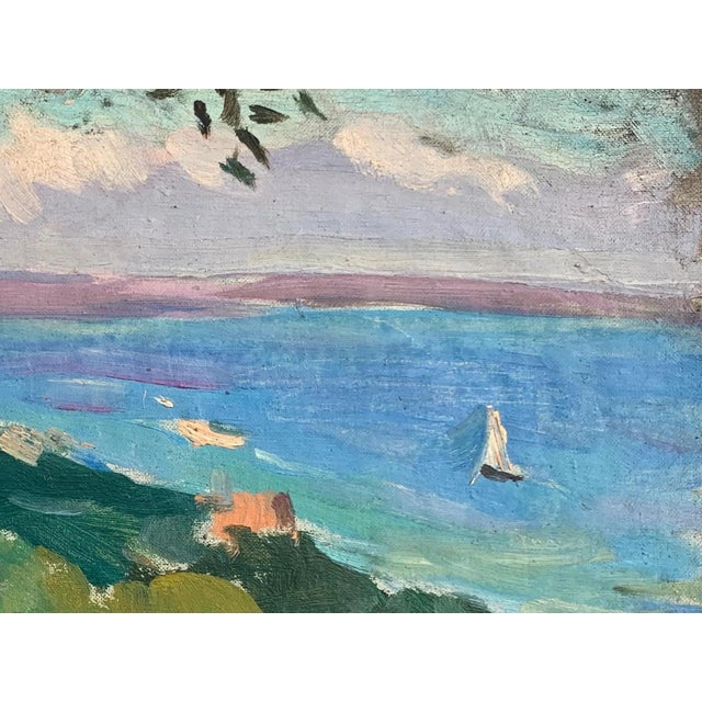 Realism Original Seascape Oil Painting, Ukrainian Artist, 1970s 28-39 For Sale - Image 3 of 6