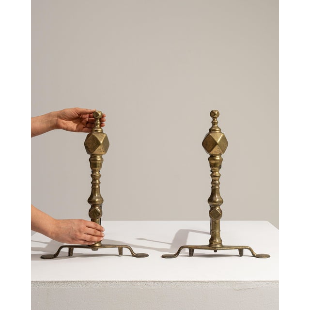 19th Century 19th Century France Brass Fireplace Tool For Sale - Image 5 of 18