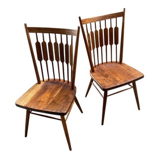 1950s Restored Drexel Declaration Catkin-Back Dining Chairs - Set of 2 For Sale