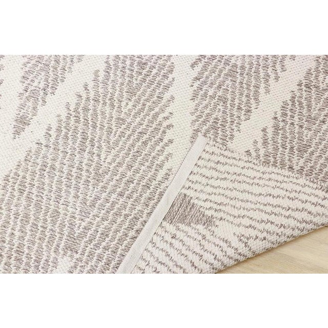 2020s Pasargad Home Simplicity Grey Cotton Area Rug- 2' 6" X 10' 0" For Sale - Image 5 of 6