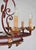 Large circular chandelier with 11 bulbs. The chandelier is hand-forged with a central frosted glass. Completely new...