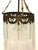 Antique French Brass Glass Rod Single-Light Chandelier, 1890s For Sale - Image 5 of 7