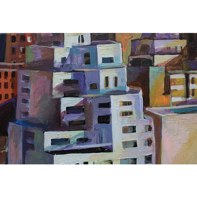 2020s "Fall Guggenheim Museum" Fauvist Contemporary Acrylic Painting Nyc by Natalia Bessonova For Sale - Image 5 of 7