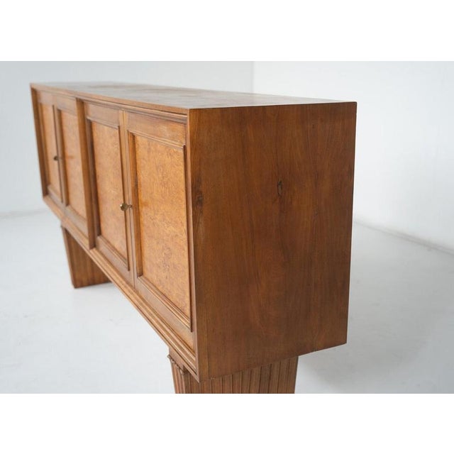 Mid-Century Art Deco Style Wooden Sideboard, Italy For Sale - Image 13 of 16
