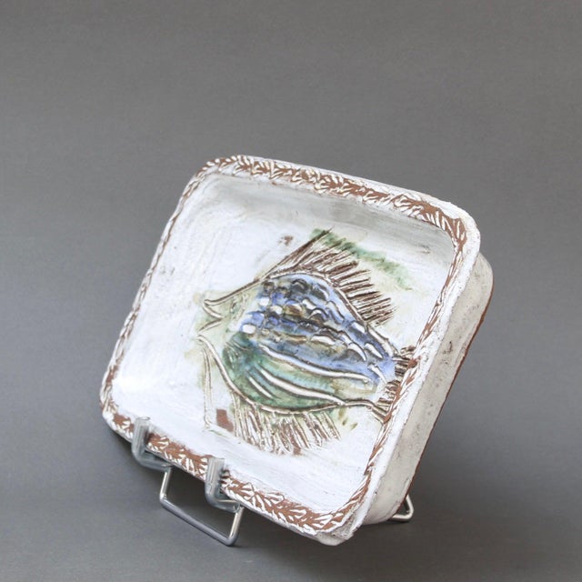 1970s Vintage French Ceramic Tray by Albert Thiry, 1970s For Sale - Image 5 of 14