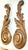 Beautifully carved pair of French walnut rococo style carvings from a wonderful mirror that was lost. Late 19c, 2 peg...