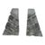 Vintage Miller Rogaska Crystal Geometric Bookends – Pair For Sale