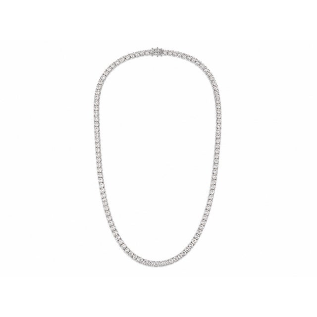 10k White Gold 46-5/8 CTTW Lab-Grown Diamond Men's Necklace, 22 In For Sale - Image 4 of 11