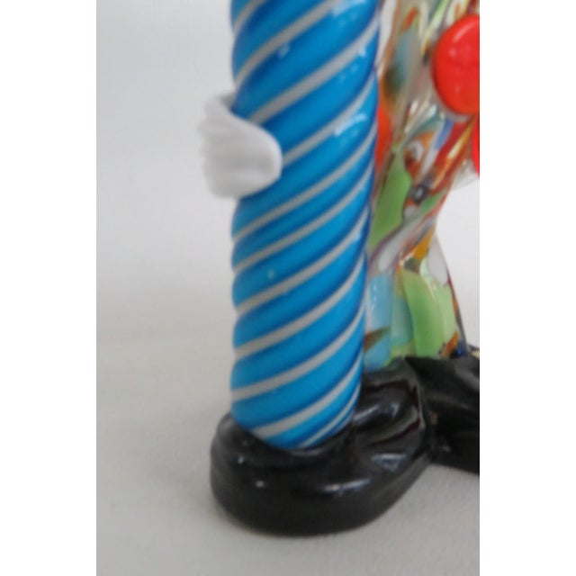 Murano Italy Art Glass Large Clown With Street Lantern Lamp Post Figurine 5208b For Sale - Image 12 of 14