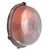 French industrial wall / ceiling lamp by mapelec, amiens, france cast iron back with viloet pressed glass. e27 / e26 this...