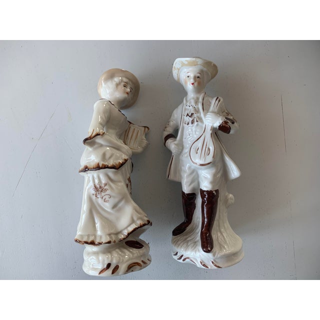 Ceramic Figurines, Set of 2 For Sale - Image 14 of 17