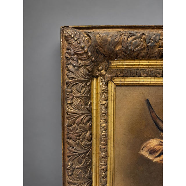 French Attr Rosa Bonheur (French, 1822 - 1899) "Portrait of a Highland Bull" W Findley For Sale - Image 3 of 11