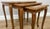 Vintage French Nesting Tables in Oak, Set of 3 For Sale - Image 4 of 10
