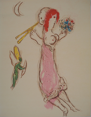 Marc Chagall, Married, 1960, Original Lithograph