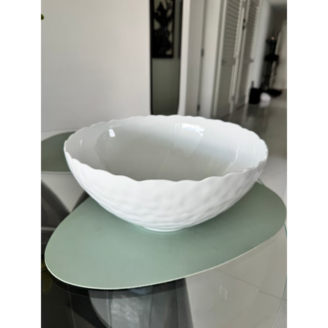 Bernardaud “Digital” Large Porcelain Bowl – Contemporary French Design For Sale - Image 9 of 12