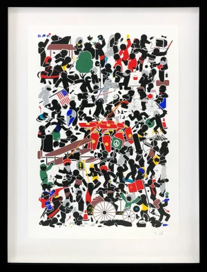 Pahnl, One Long Story, Framed Hand Signed Screen Print, 2015