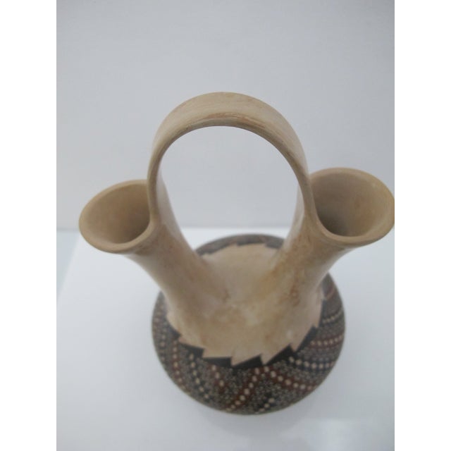 Mata Ortiz Jesus Olivas Mexico Cuadrillos Geometric Pottery Wedding Vase For Sale In Portland, OR - Image 6 of 8