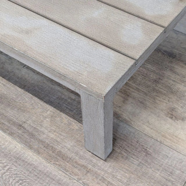 Restoration Hardware Aegean Weathered Teak Outdoor Coffee Table For Sale In San Francisco - Image 6 of 8