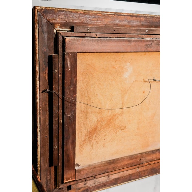 Classical Christian Antique Framed Oil Painting Religious Scene Jesus in Temple Home Wall Decor For Sale - Image 15 of 16