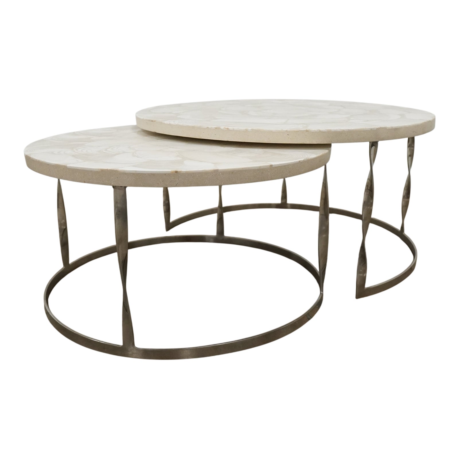 Frontgate Sirao Nesting Tables (Set of 2) | Chairish