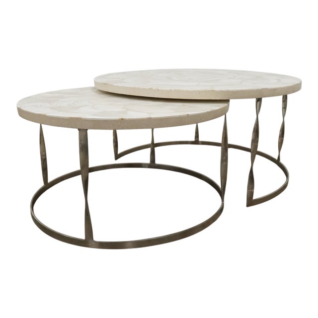 Frontgate Sirao Nesting Tables (Set of 2) For Sale